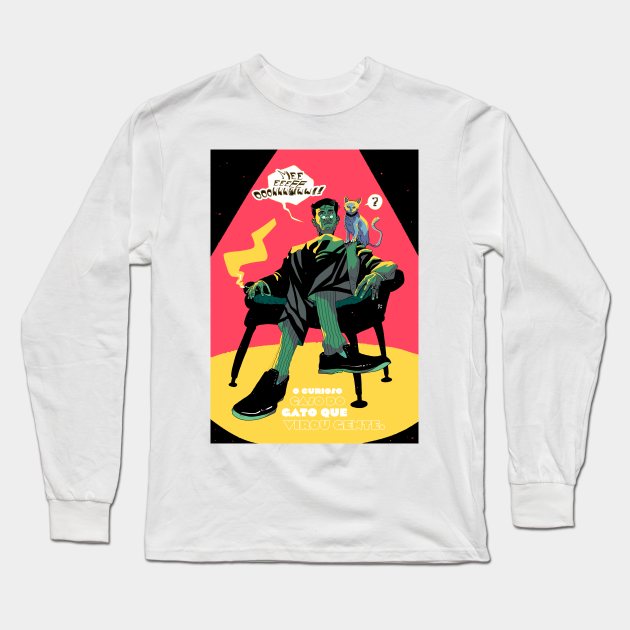 The man and the cat Long Sleeve T-Shirt by braianmalfatti